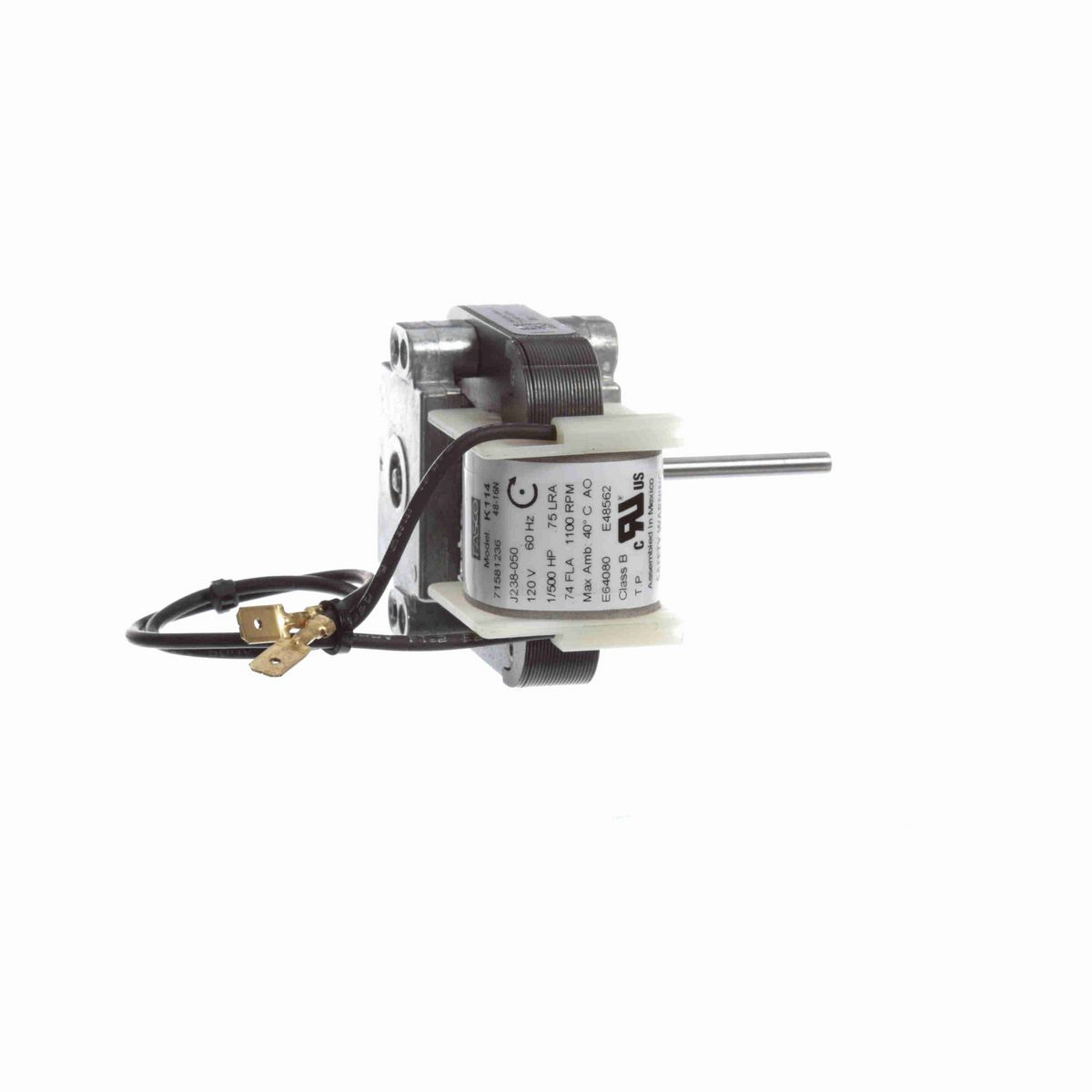 FASCO 1/500 HP C-Frame / Skeleton Motor, 1100 RPM, 120 Volts, , OAO - K114