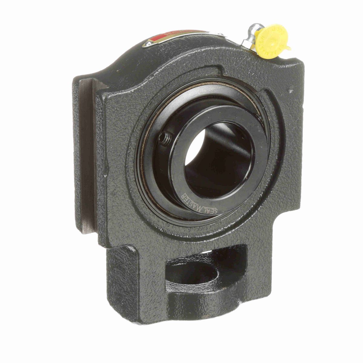 Sealmaster Mounted Cast Iron Wide Slot Take Up Ball Bearing - 52100 Bearing Steel, Black Oxided - Setscrew Lock - MST-23