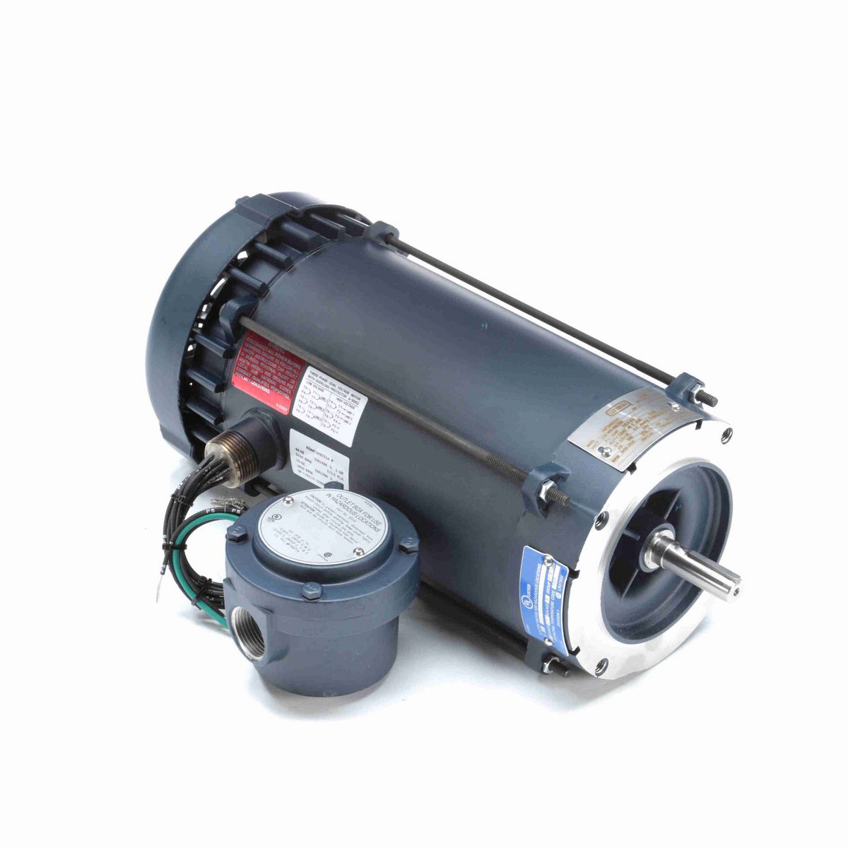 LEESON Explosion Proof Motor, 2 & 2 HP, 3 Ph, 60 & 50 Hz, 230/460 & 190/380 V, 3600 & 3000 RPM, 56C Frame, EPFC - 119431.00
