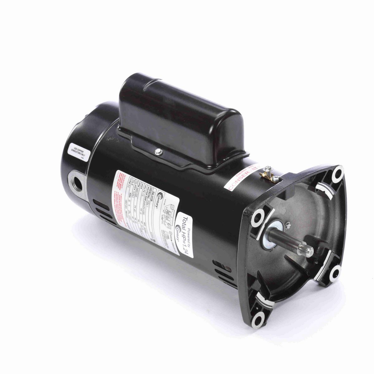 Century Pool Pump Motor, 3/4-1/8 HP, 1 Ph, 60 Hz, 115 V, 3600 RPM, 48Y Frame, ODP - SQL1072R