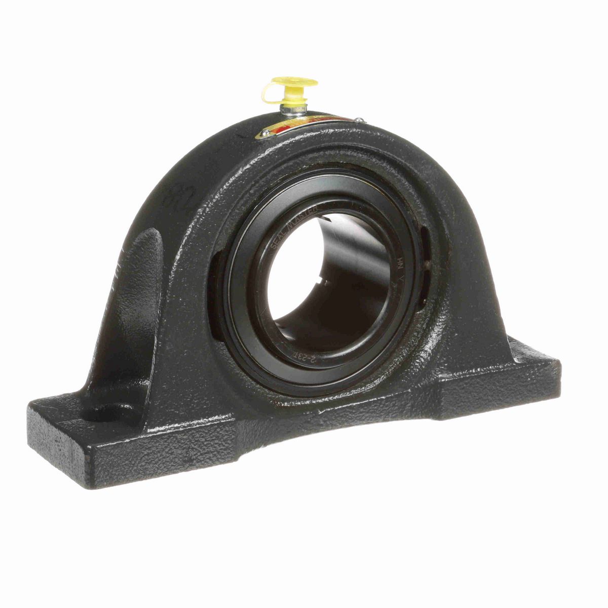 Sealmaster Mounted Cast Iron Two Bolt Low Base Pillow Block Ball Bearing - 52100 Bearing Steel, Black Oxided - Concentric Lock - NPL-35T
