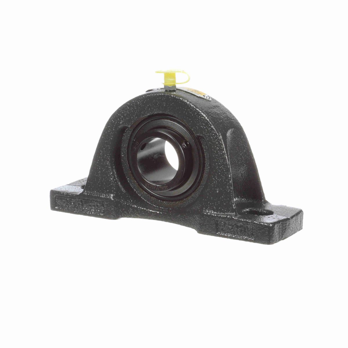 Sealmaster Mounted Cast Iron Two Bolt Pillow Block Ball Bearing - 52100 Bearing Steel, Black Oxided - Setscrew Lock - Air Handling Housing Fit, Noise Tested - NP-19 CXU