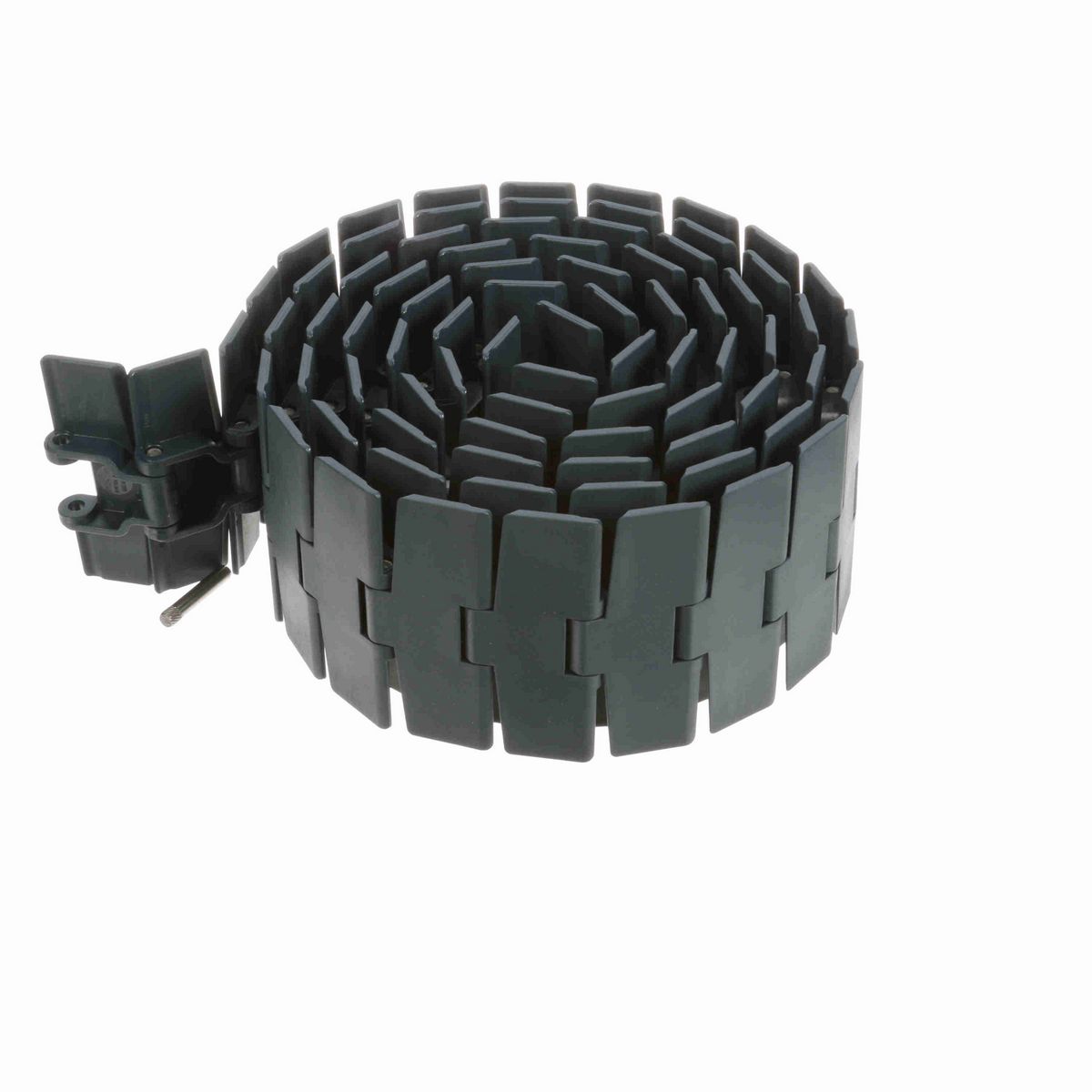 System Plast 880M Side-flexing Solid Top, Material: NG evo (Gray Blue), Width: 4.5in, Pitch: 1.5in - NGE880M-K450