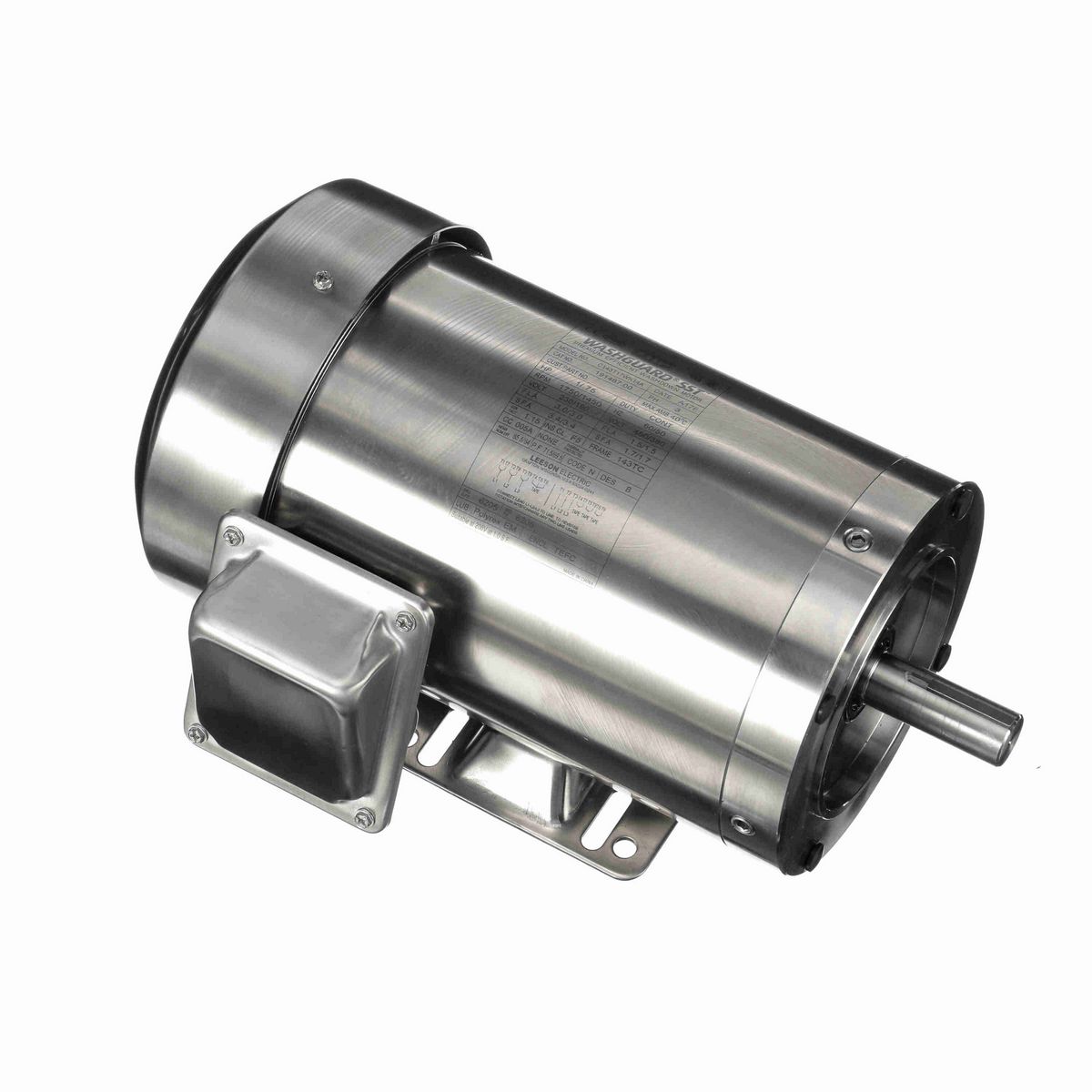 LEESON SST Duck™ General Purpose Motor, 1 & 0.75 HP, 3 Ph, 60 & 50 Hz, 208-230/460 & 190/380 V, 1800 & 1500 RPM, 143TC Frame, TEFC - 191487.00