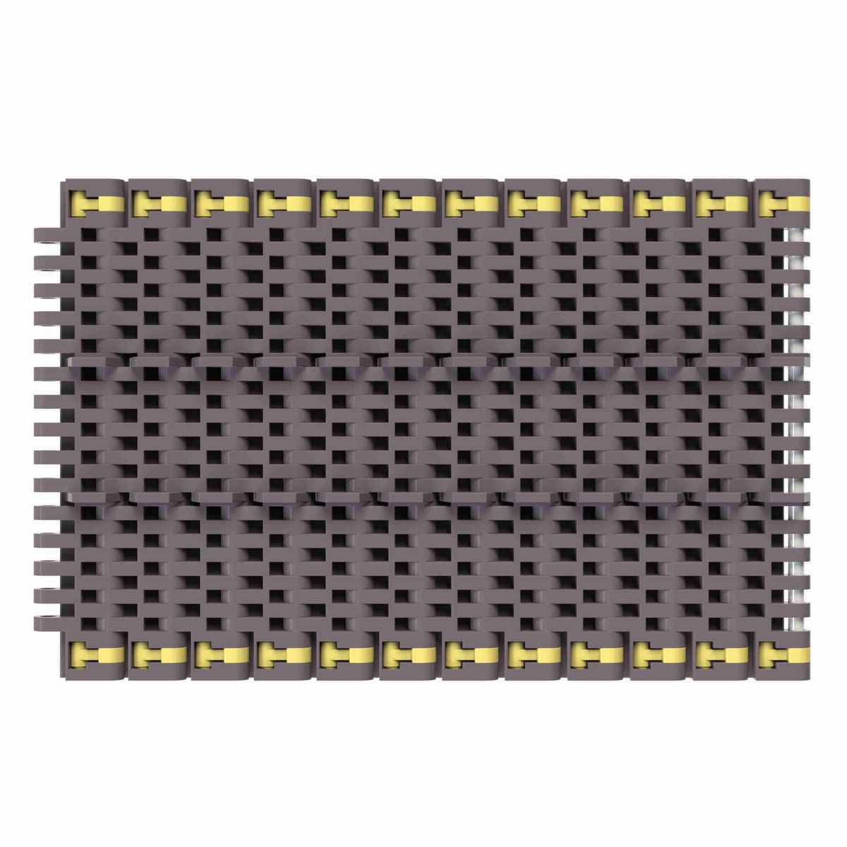 Rexnord 8505 Straight Running Solid Top, Material: Brown High Performance, Width: 6in, Pitch: 0.75in - 81420761