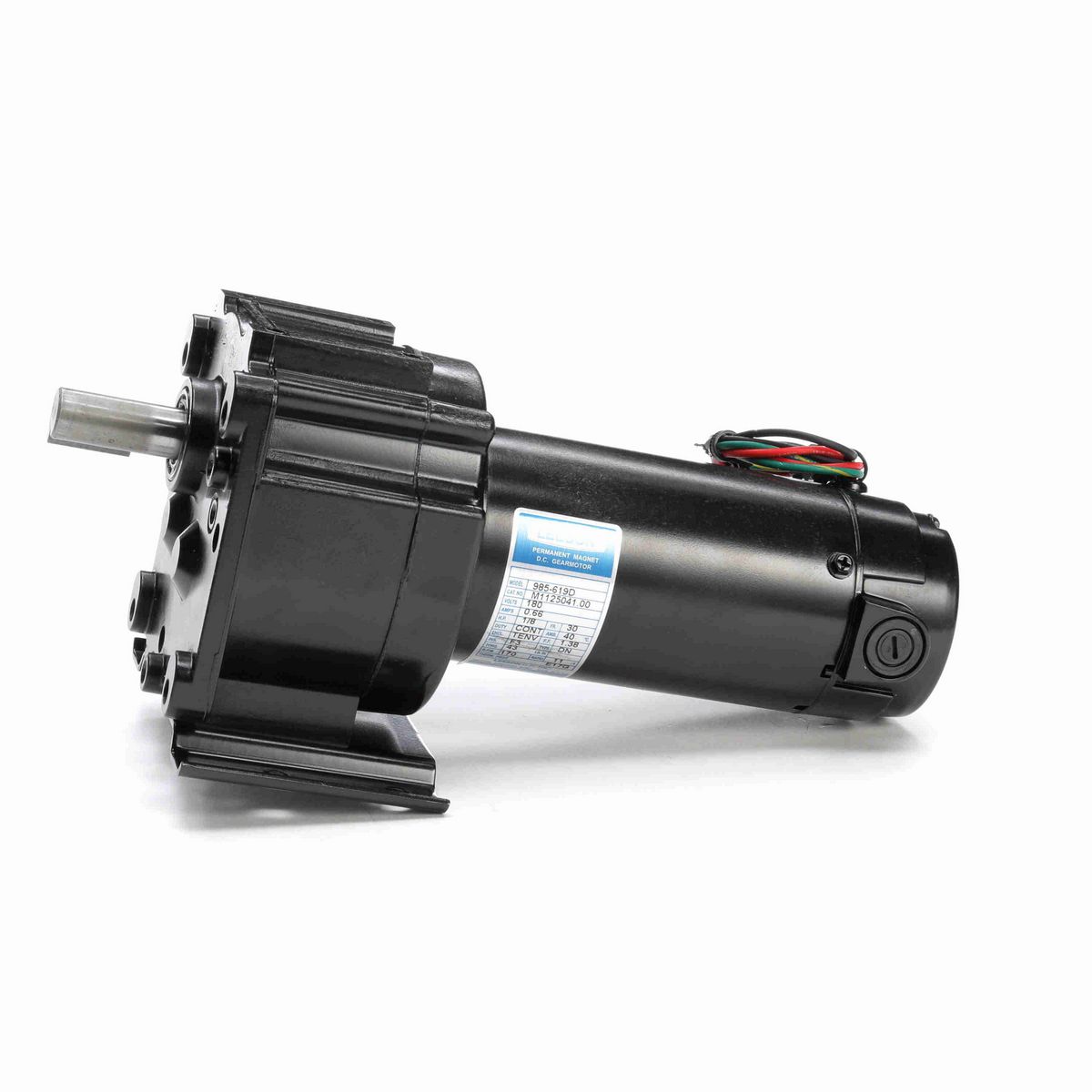 LEESON Parallel Shaft Gearmotor, 0.13 HP, 180 V, 170 RPM, 30 Frame, TENV - M1125041.00