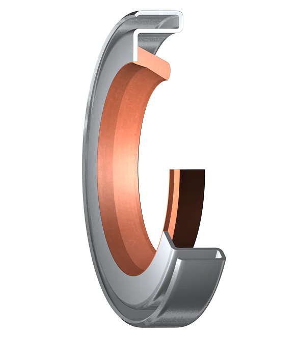 Манжетное уплотнение с металлическим корпусом и однокромочным уплотнением, для пластичной смазки SKF 19746