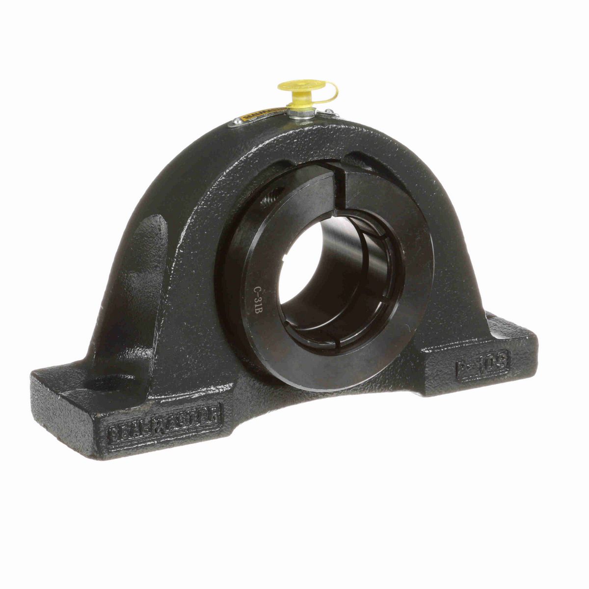 Sealmaster Mounted Cast Iron Two Bolt Pillow Block Ball Bearing - 52100 Bearing Steel, Black Oxided - Concentric Lock - Air Handling Housing Fit, Noise Tested - NP-31T CXU