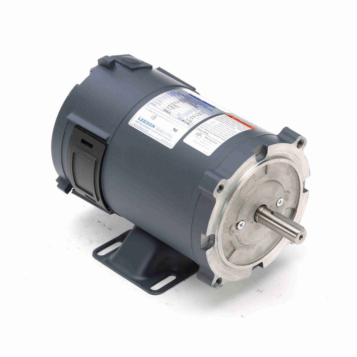 LEESON Low Voltage Motor, 0.33 HP, 12 V, 1800 RPM, S56C Frame, TENV - 108046.00