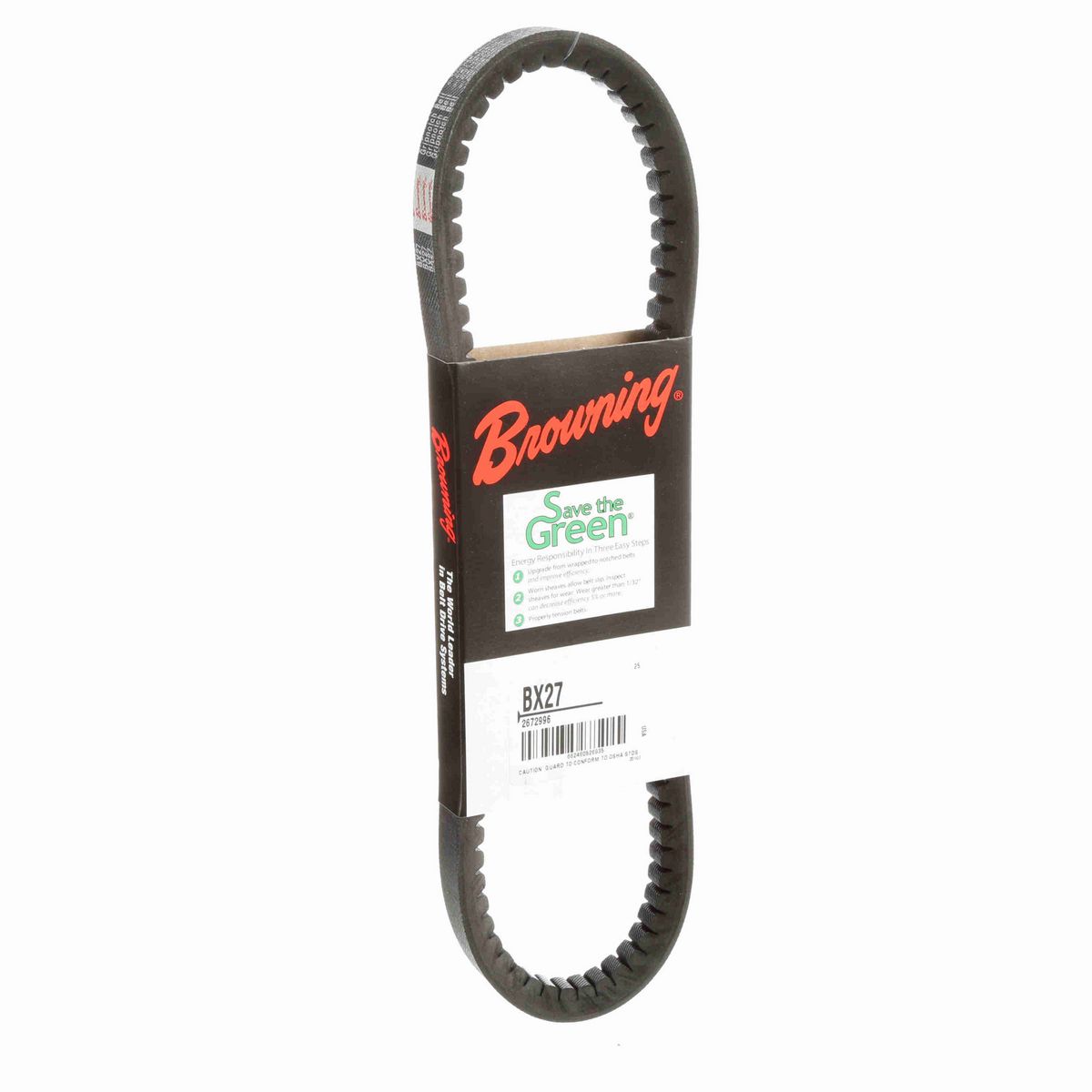 Browning EPDM Notched Belt 98% Efficient - BX27