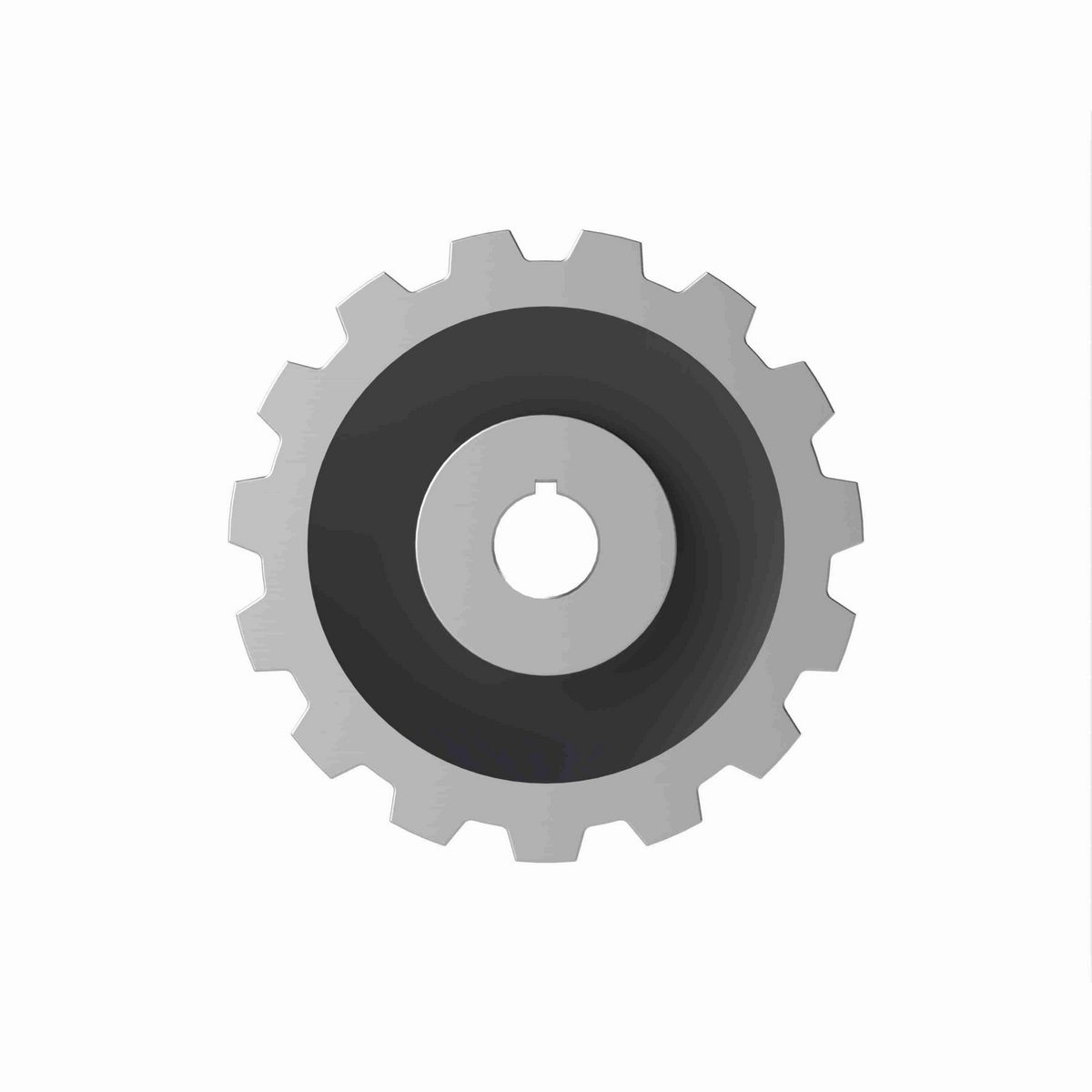 Rexnord 882 Series Solid One Piece Cast Iron Sprocket with 15 Teeth and a 1-1/4in Round Shaft-Ready Bore with Keyway & Setscrew - 401-326-4