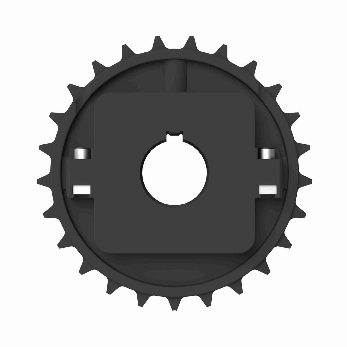Rexnord 8500 Series Split Molded Nylon Sprocket and a 25 Teeth with 1-1/4in Round Shaft-Ready Bore with Keyway & Setscrew - 614-190-3