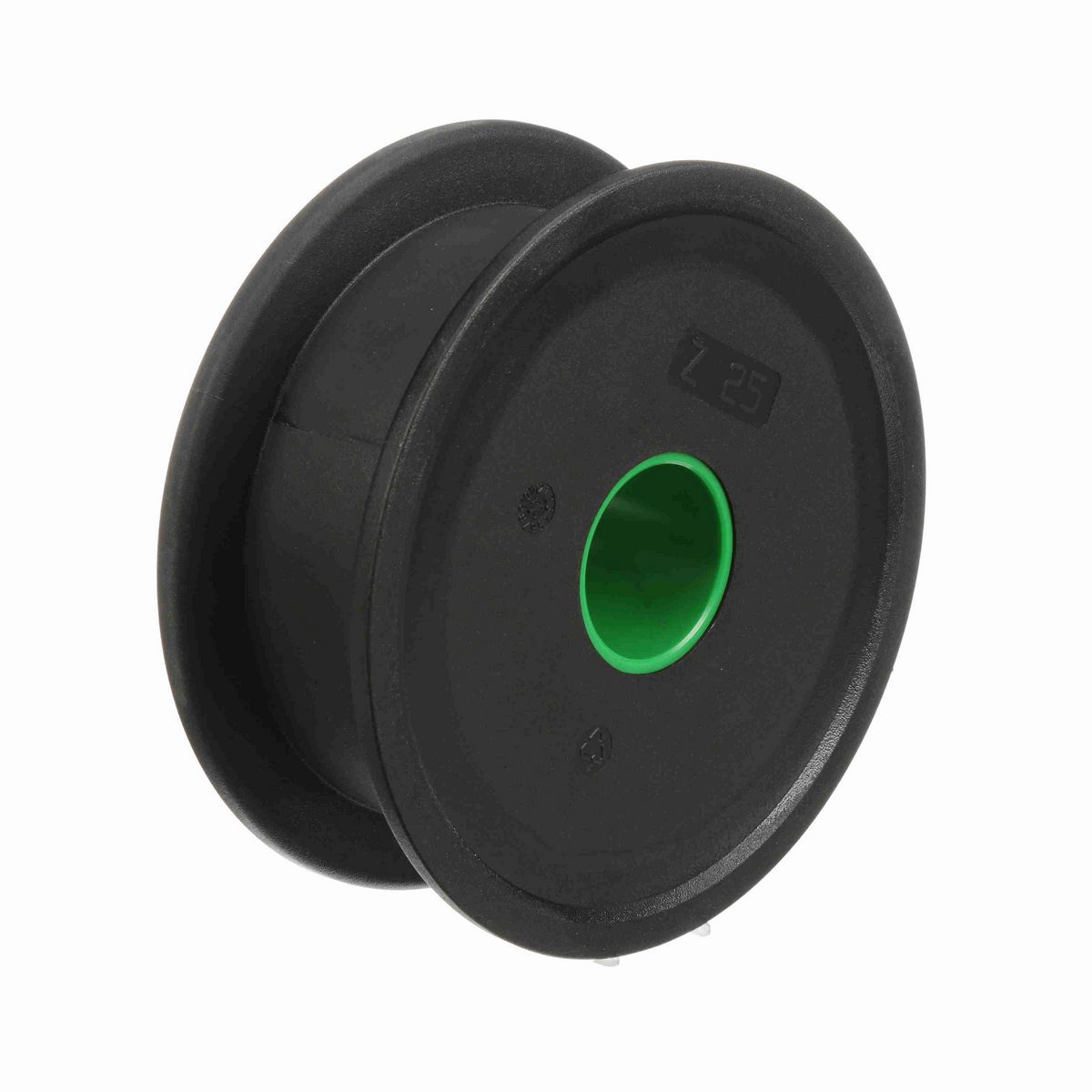 System Plast 820 Series Solid One Piece Molded Sprocket with 25 Teeth and a 1-1/2in Round Idler Bore - 820-25R1.5-WL