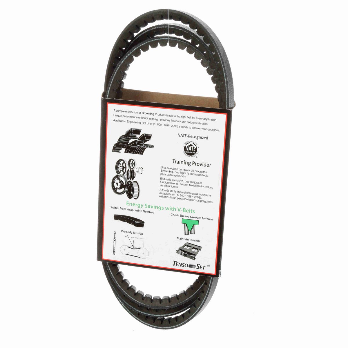 Browning EPDM Notched Belt 98% Efficient - AX75