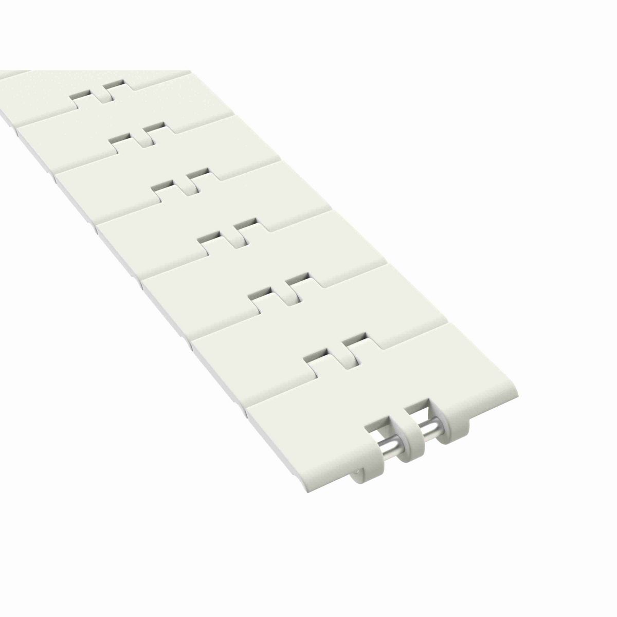 Rexnord 820 Straight Running Solid Top, Material: White High Performance, Width: 4.5in, Pitch: 1.5in - 81403663