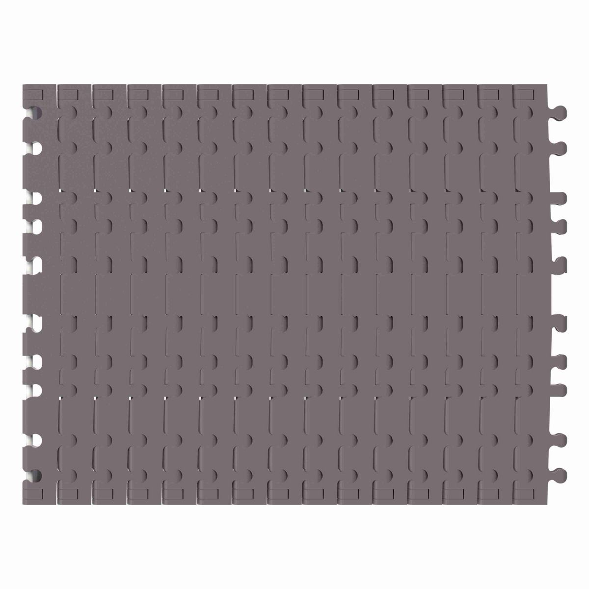 Rexnord 7956TAB Side-flexing Flush Grid, Material: Brown High Performance, Width: 15in, Pitch: 1.25in - 81450281