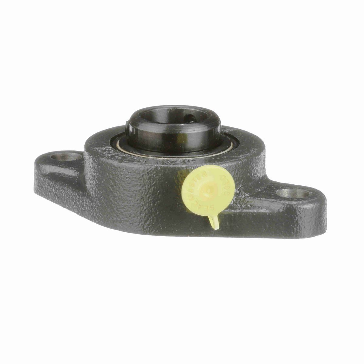 Sealmaster Mounted Cast Iron Two Bolt Flange Ball Bearing - 52100 Bearing Steel, Black Oxided - Setscrew Lock - High Temperature - SFT-16 HT