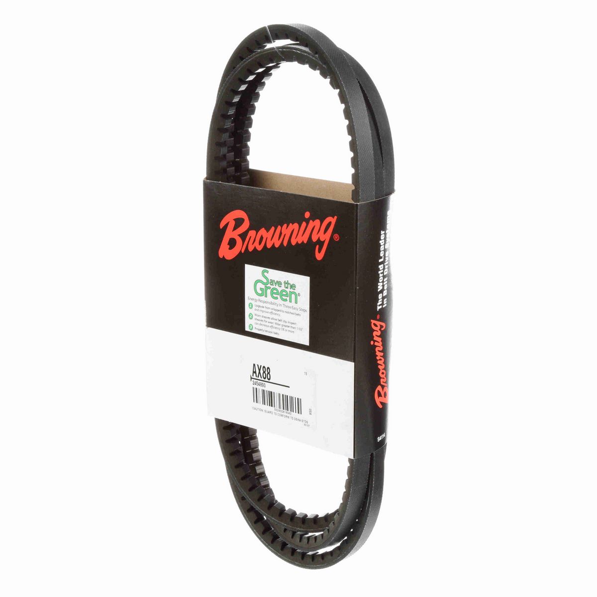 Browning EPDM Notched Belt 98% Efficient - AX88