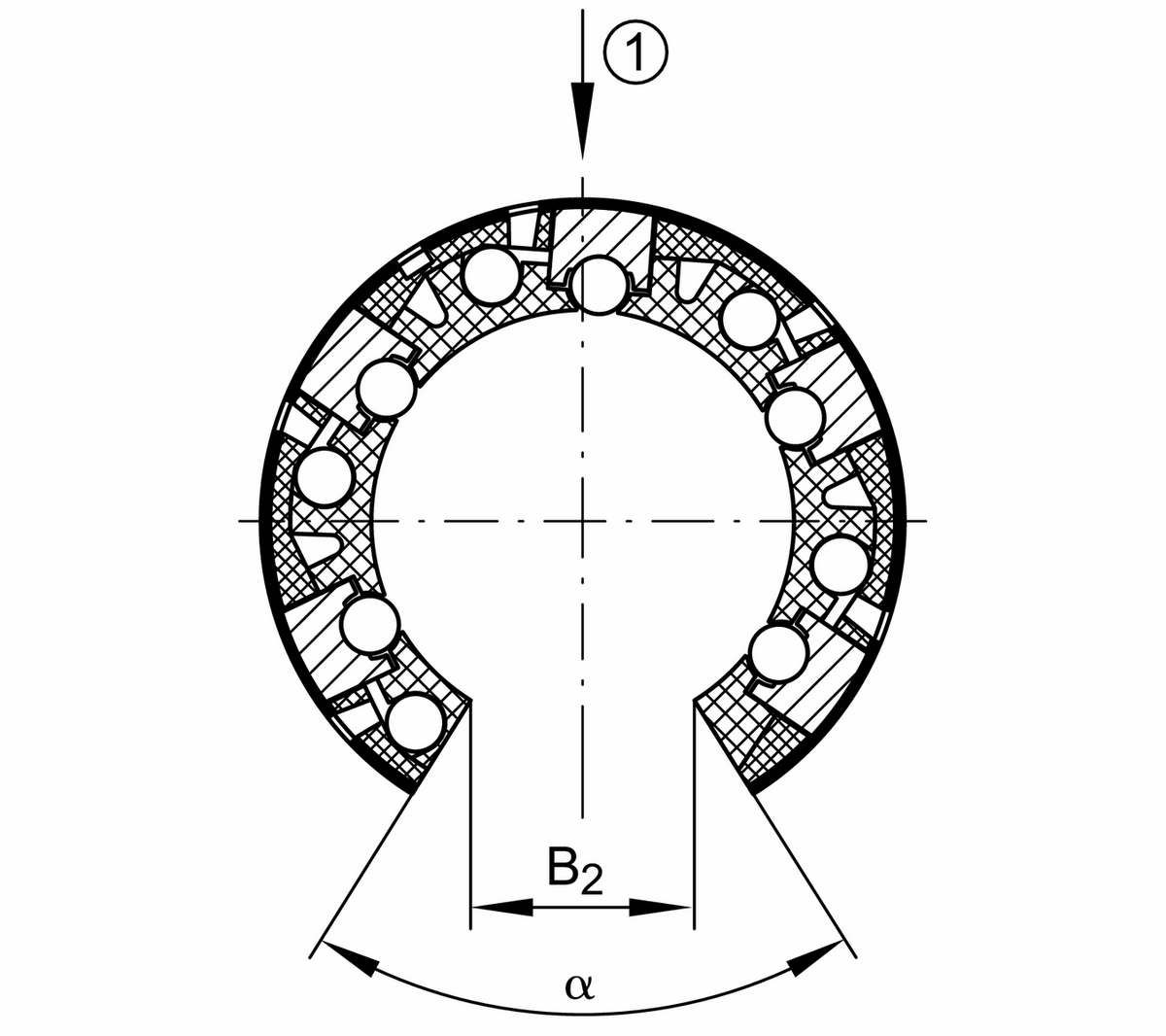 Шарикоподшипник для линейного перемещения INA KNO12-B-PP
