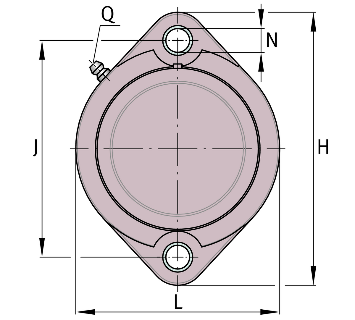 Фланцевый корпус INA GLCTE35-TV-VA-FD