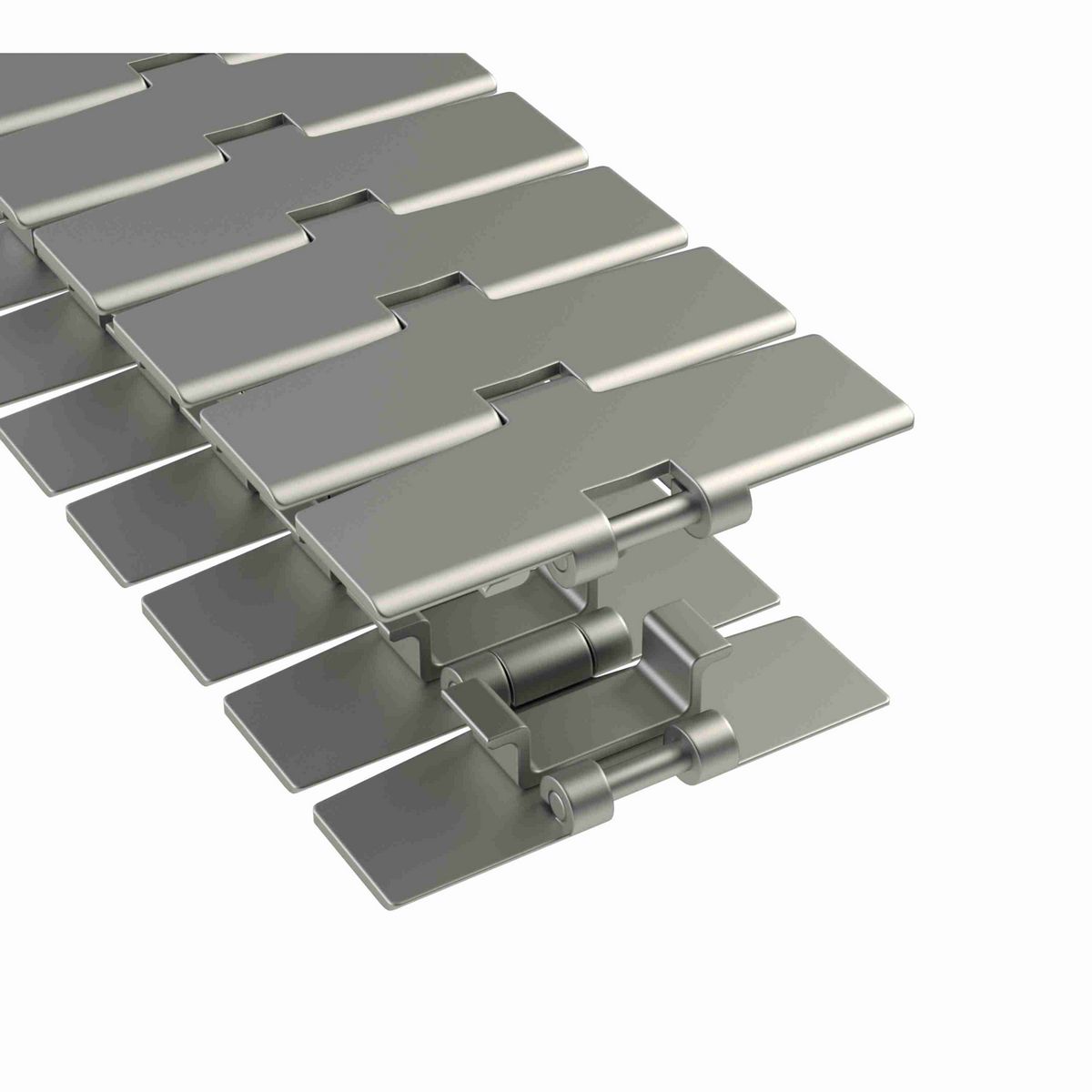 Rexnord 881TAB Side-flexing Solid Top, Material: Carbon Steel, Width: 4.5in, Pitch: 1.5in - 765.91.42