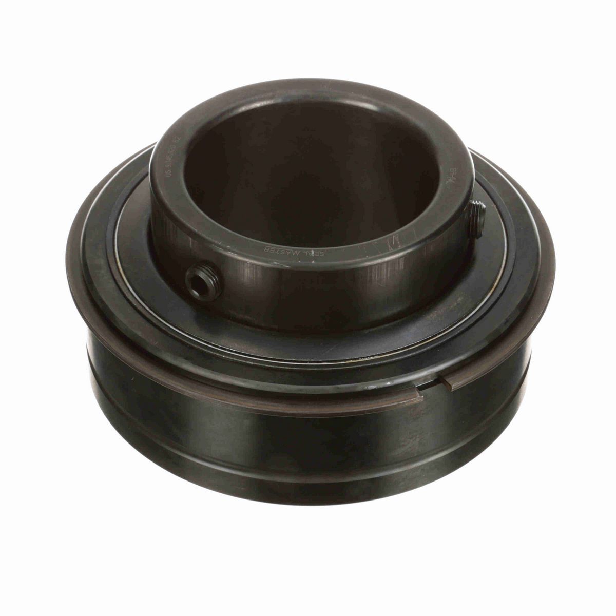 Sealmaster Mounted Insert Only Ball Bearing - 52100 Bearing Steel, Black Oxided - Setscrew Lock - ER-64