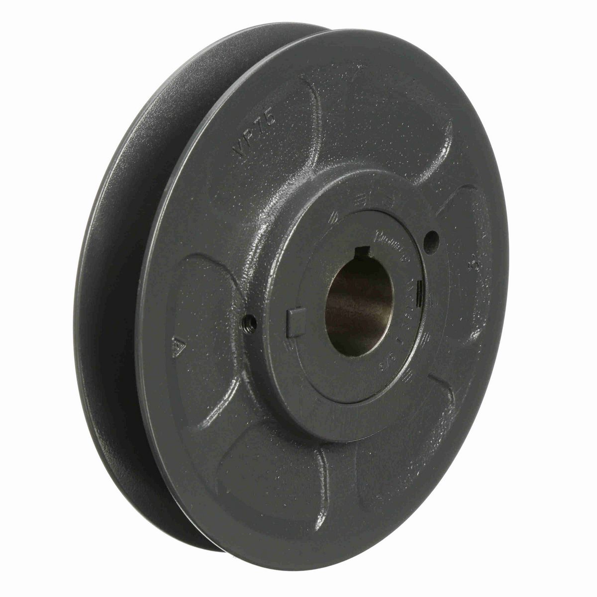 Browning 1 Groove Cast Iron Finish Bore FHP Variable Pitch Sheave - 1VP75X 1 3/8