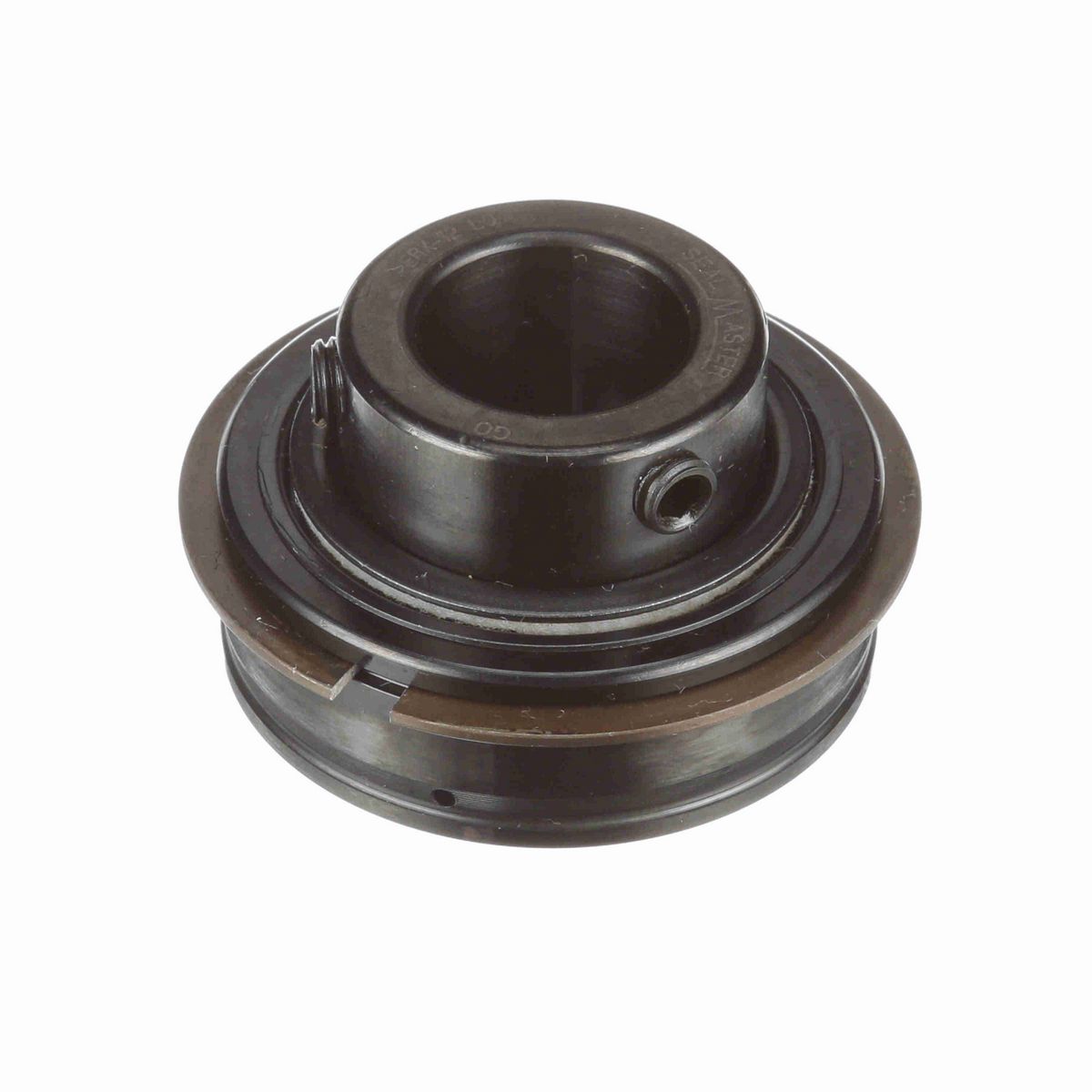 Sealmaster Mounted Insert Only Ball Bearing - 52100 Bearing Steel, Black Oxided - Setscrew Lock - Low Drag - ERX-12 LO