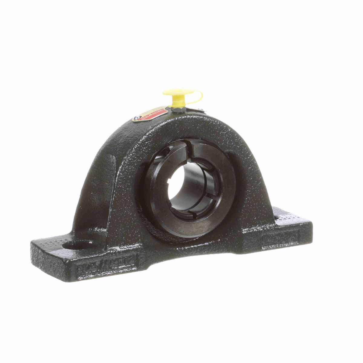Sealmaster Mounted Cast Iron Two Bolt Pillow Block Ball Bearing - 52100 Bearing Steel, Black Oxided - Concentric Lock - NP-19TC