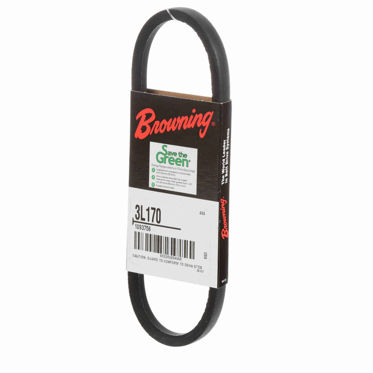 Browning Rubber FHP Belt - 3L170