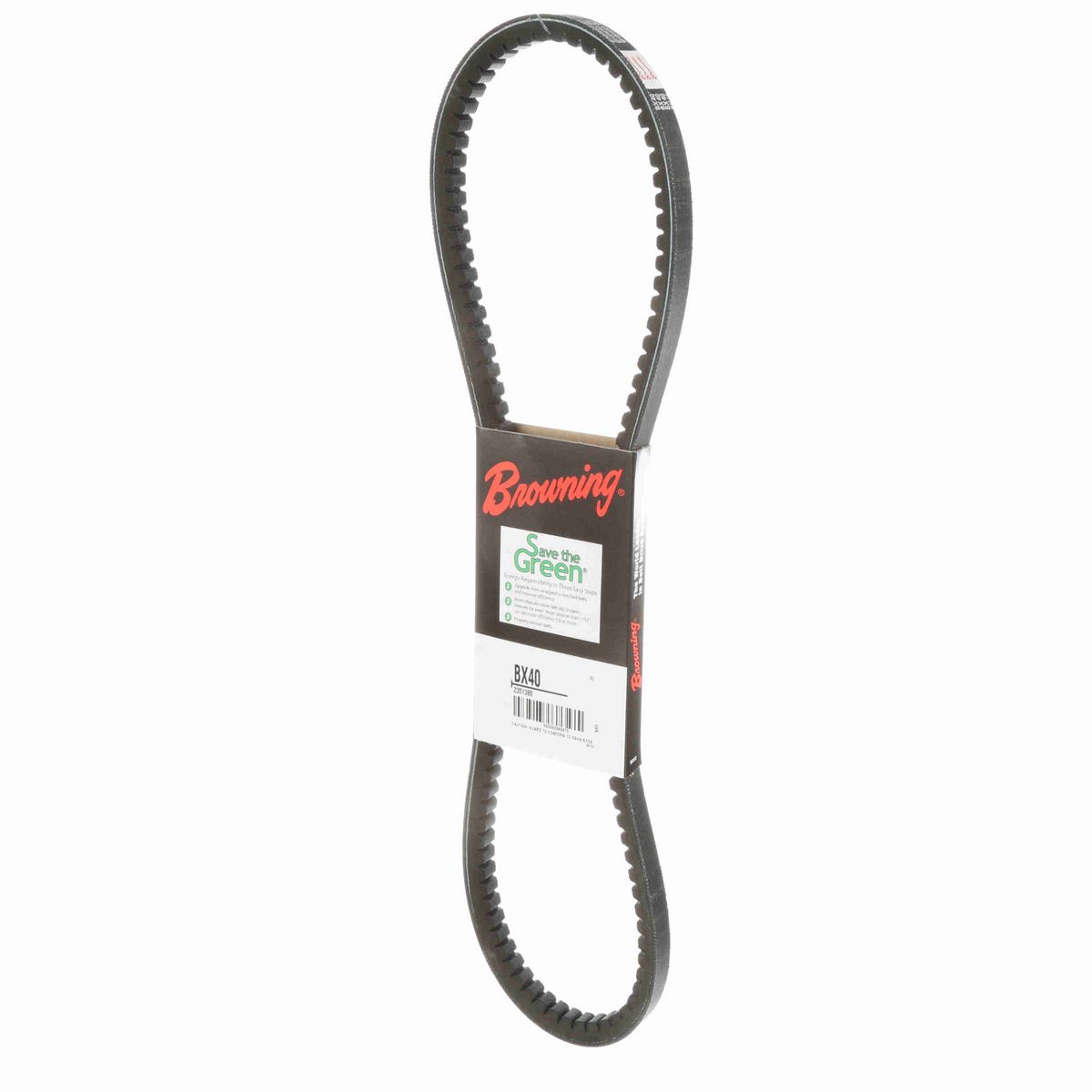 Browning EPDM Notched Belt 98% Efficient - BX40