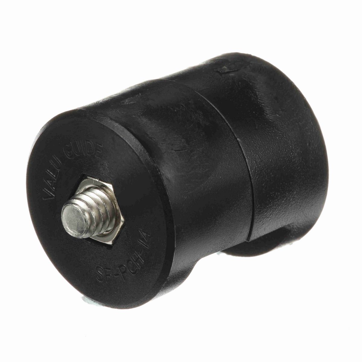 System Plast Panel Clamp, Acetal, 1/4", Heavy Duty, Black - SF-PCH-14