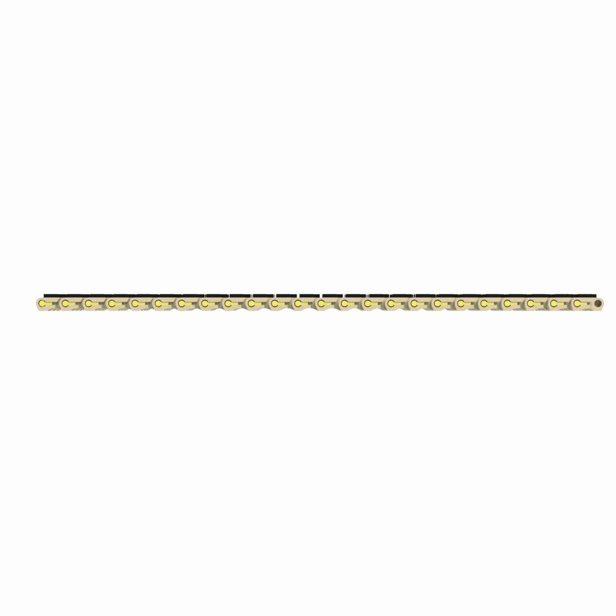 Rexnord 1505 RubberTop® Straight Running RubberTop®, Material: Beige High Temperature, Width: 3in, Pitch: 15mm - HTF1505-3
