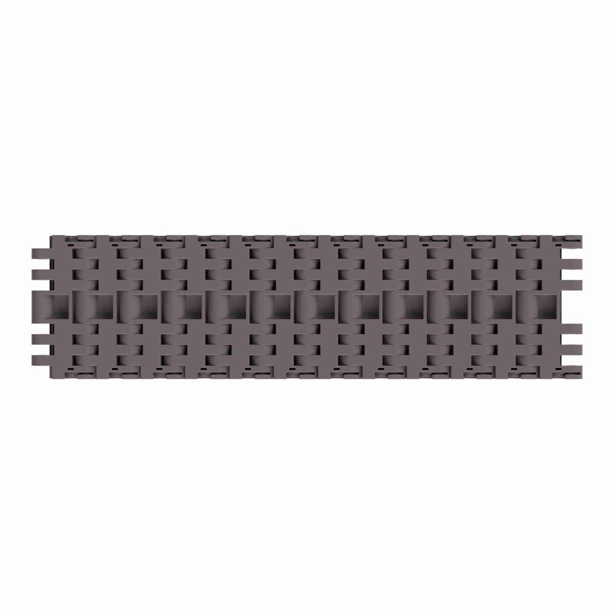 Rexnord 7705 Straight Running Solid Top, Material: Brown High Performance, Width: 3.25in, Pitch: 1in - 81416331