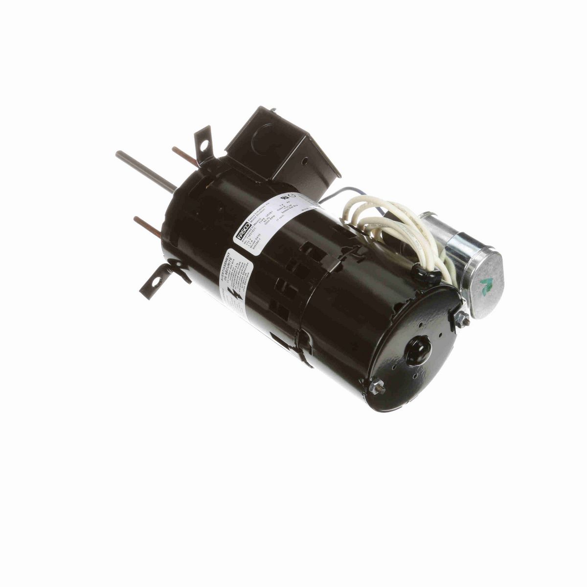FASCO Draft Inducer Motor, 1/10 HP, 1 Ph, 60 Hz, 115 V, 3000 RPM, 1 Speed, 3.3" Diameter, OAO - D410