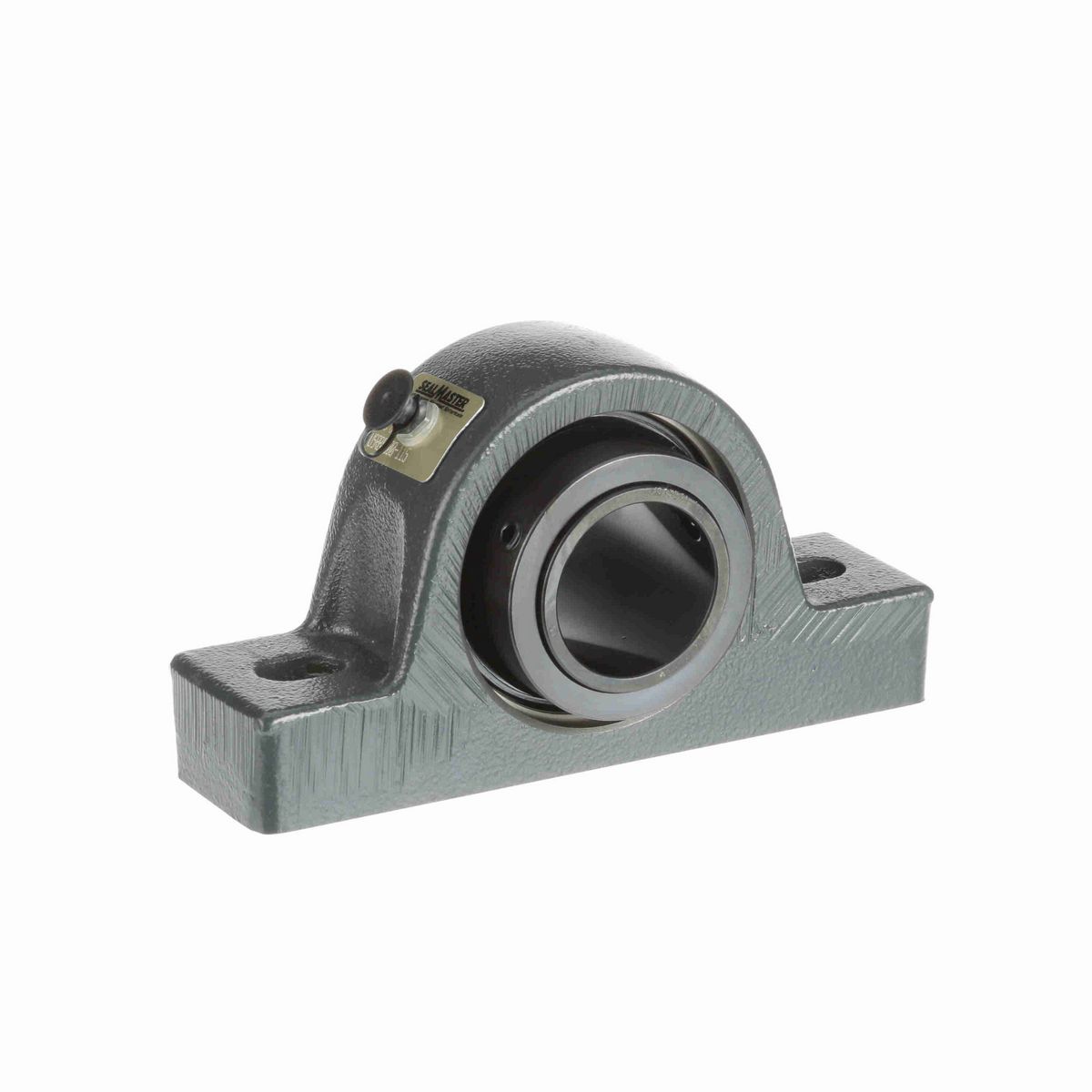 Sealmaster Mounted Cast Iron Two Bolt Pillow Block Spherical Roller - 52100 Bearing Steel, Black Oxided - Collar Mount Lock - USRB5000-115