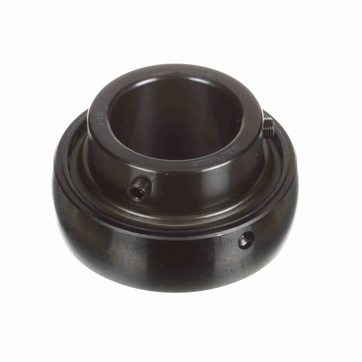 Sealmaster Mounted Insert Only Ball Bearing - 52100 Bearing Steel, Black Oxided - Setscrew Lock - 3-23C