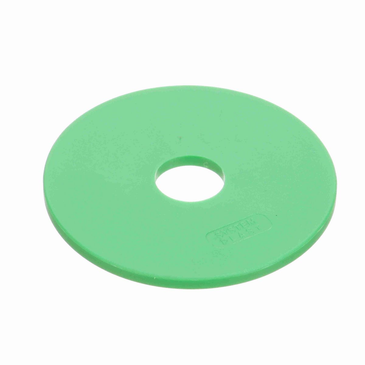 System Plast Flange; OD: 90-mm, Shaft Dia: 20-mm, Length: 5-mm, Color: Green - F-90B20ML5-PPG