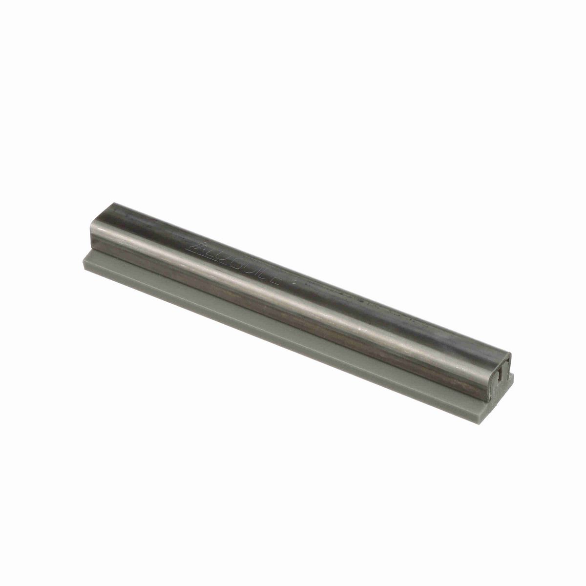 System Plast Wide Flat Guide Rail: 1"W X 0.69"H X 96"L Grey Nolu-S - VG-SSWF-NS-8