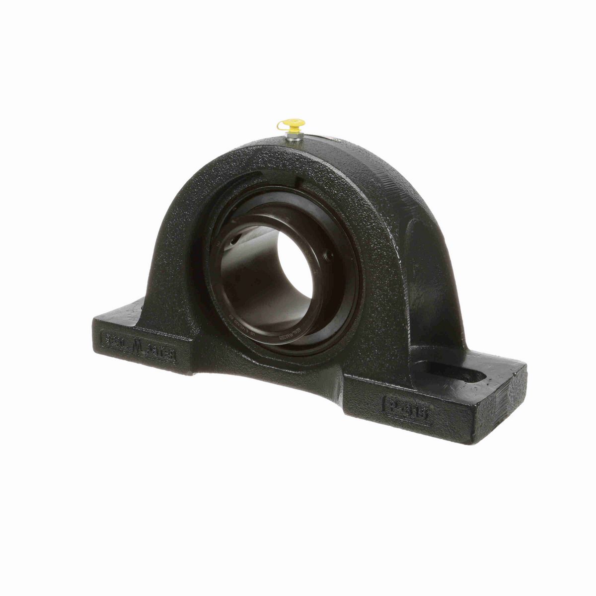 Sealmaster Mounted Cast Iron Two Bolt Pillow Block Ball Bearing - 52100 Bearing Steel, Black Oxided - Setscrew Lock - MP-56C