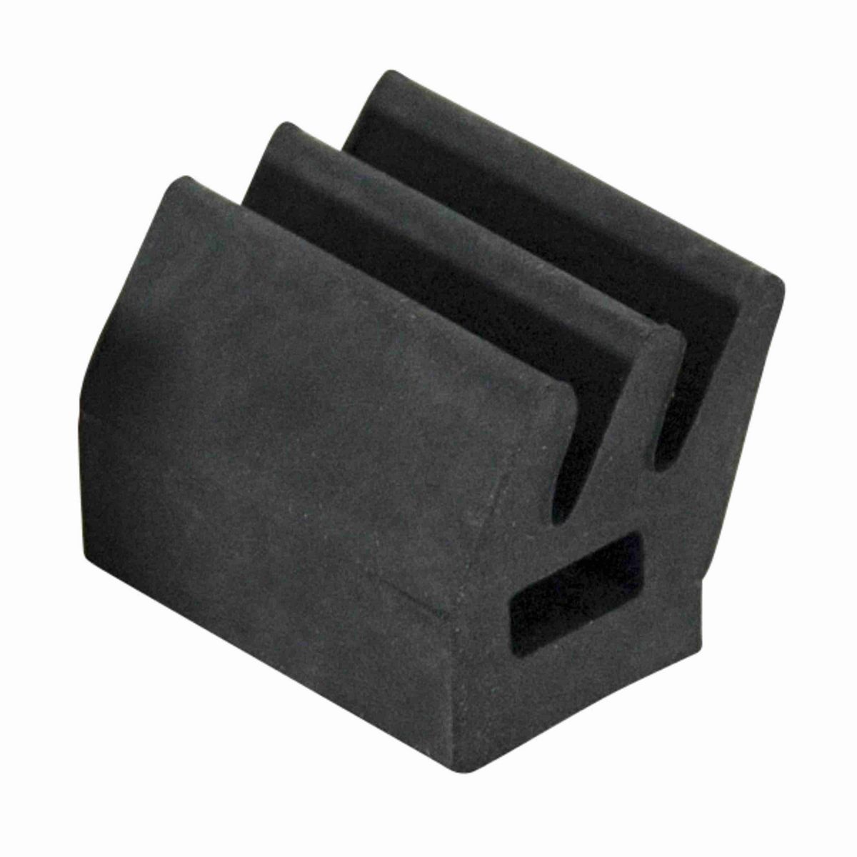 Rexnord Loose 1.23 Inch Wide Black Jaw Shaped SideGrip™ Gripper in Neoprene 40 Shore A Material - 114-882-1