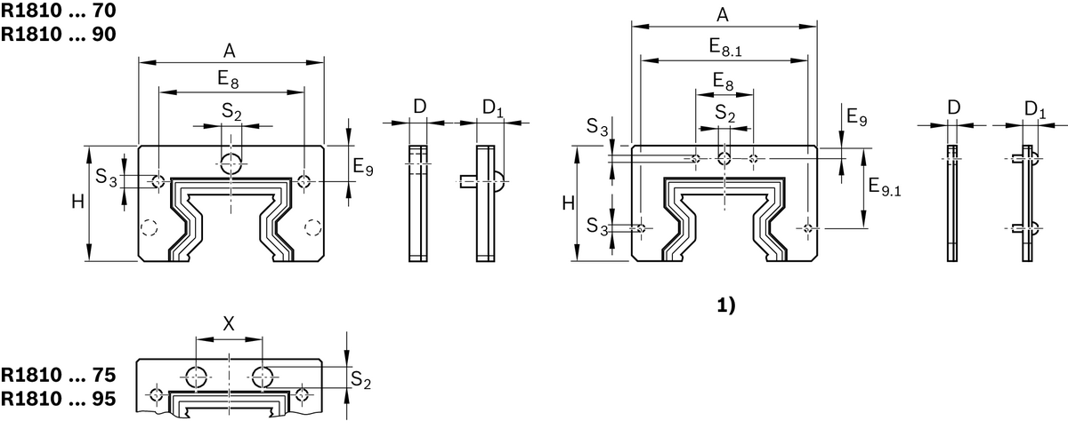 Уплотнение Viton для роликовых рельсовых систем Bosch Rexroth WIPER 25 [R181020030]