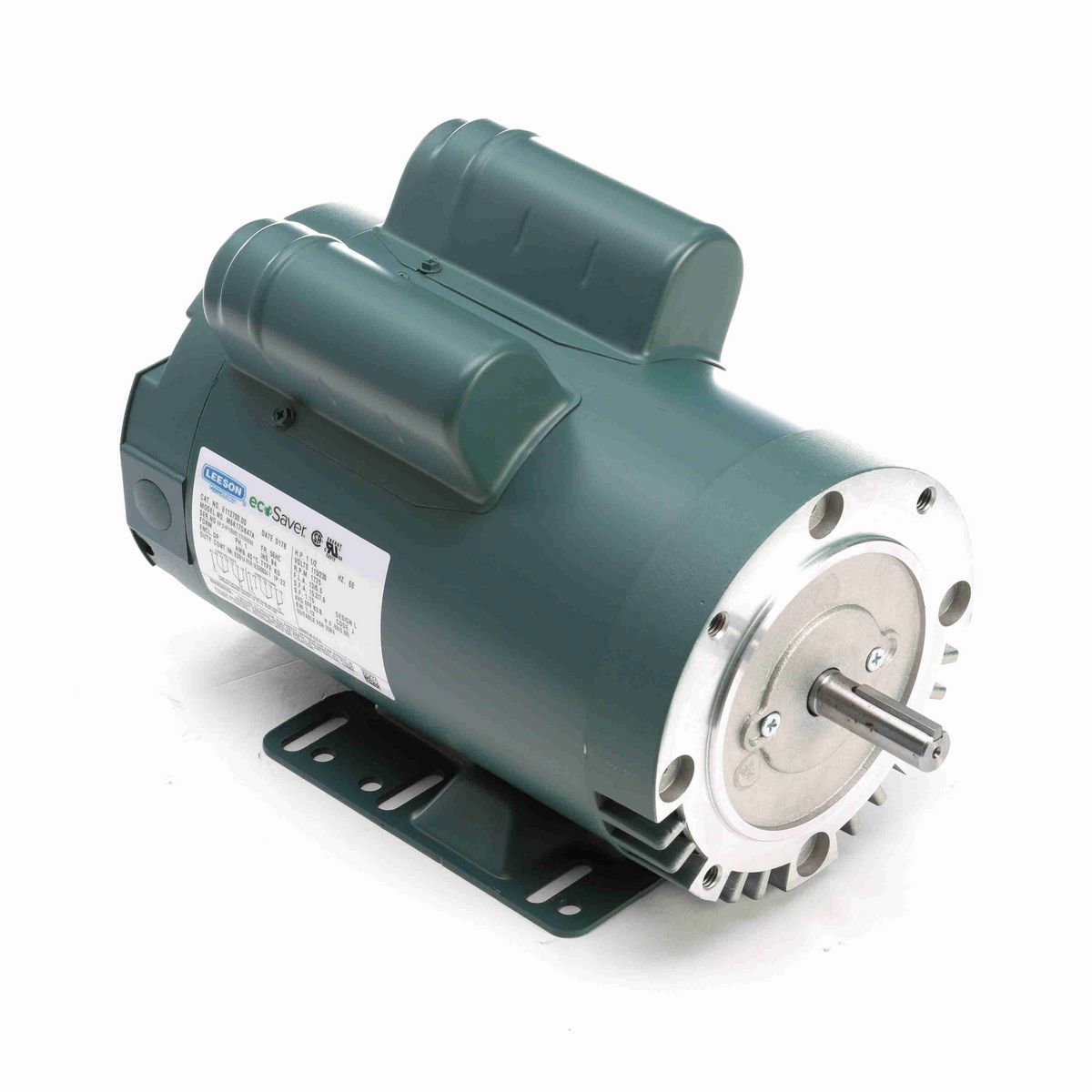 LEESON ecoSaver™ General Purpose Motor, 1.50 HP, 1 Ph, 60 Hz, 115/230 V, 1800 RPM, 56HC Frame, DP - E113700.00