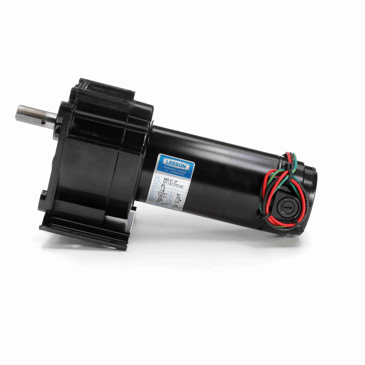 LEESON Parallel Shaft Gearmotor, 0.13 HP, 90 V, 31 RPM, 30 Frame, TENV - M1125070.00