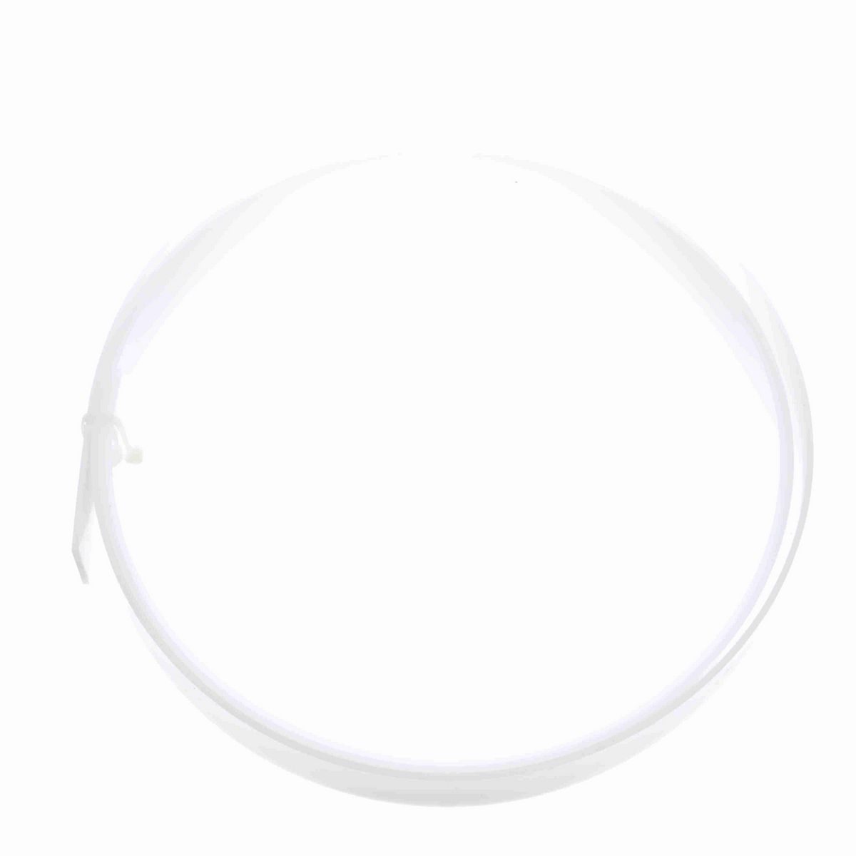 System Plast Rectangular Wear Strip: 0.13"W X 1.5"H X 120"L White UHMW-PE - HS-0224-10