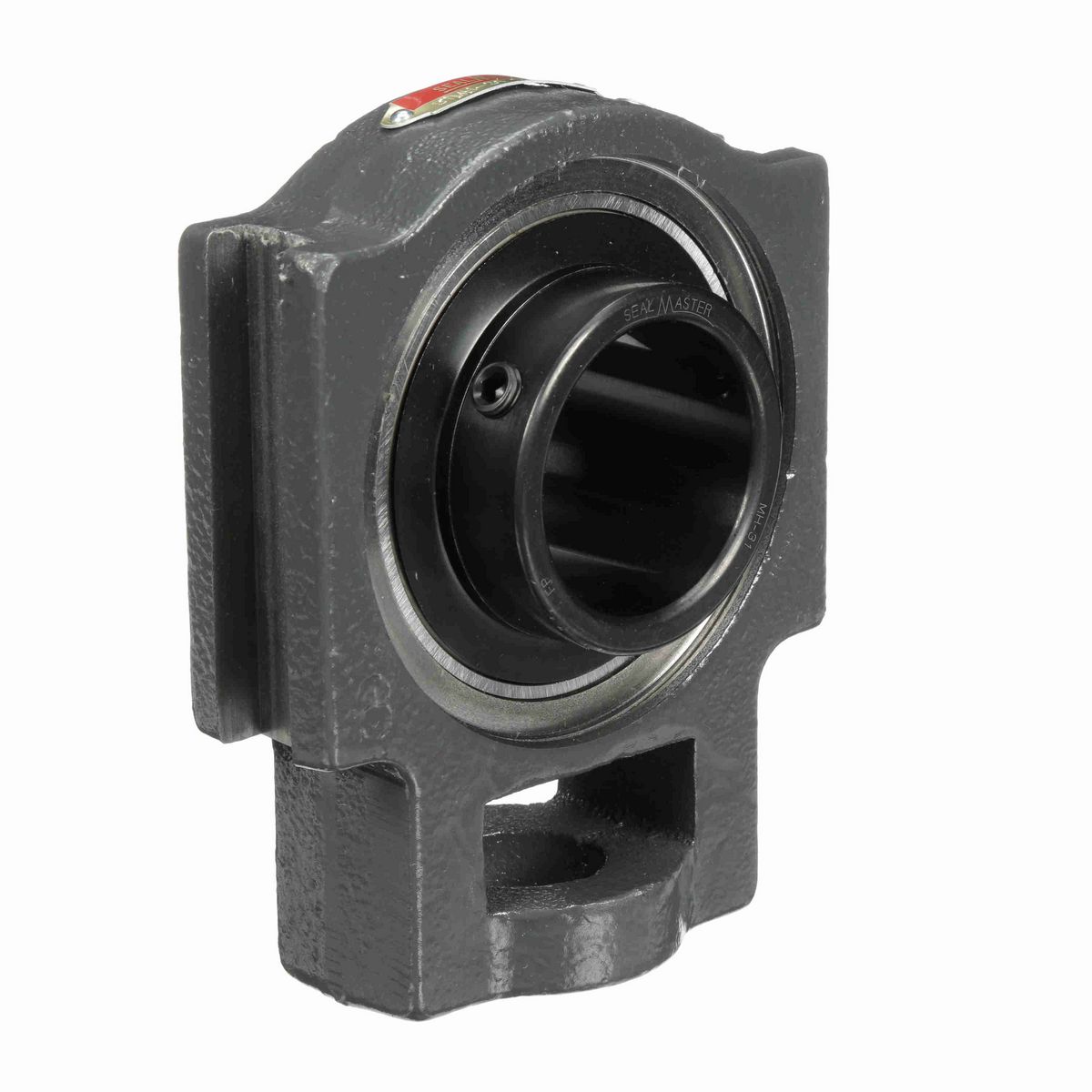Sealmaster Mounted Cast Iron Wide Slot Take Up Housing & Frame Assembly Ball Bearing - 52100 Bearing Steel, Black Oxided - Setscrew Lock - STMH-31