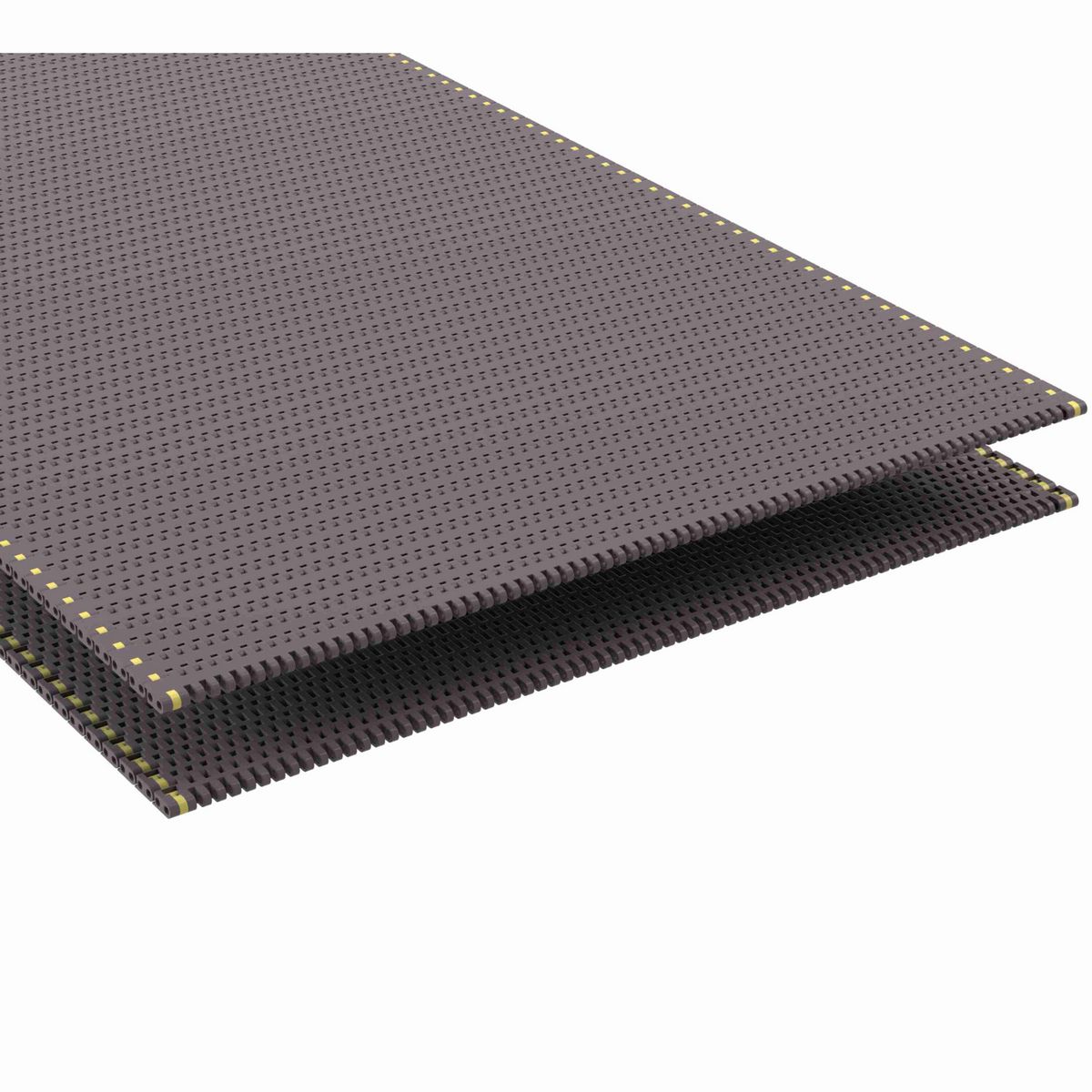 Rexnord 8506 Straight Running Flush Grid, Material: Brown High Performance, Width: 48in, Pitch: 0.75in - HP8506-48