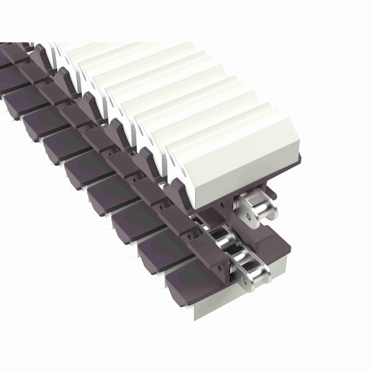 Rexnord 1873TAB SideGrip™ Side-flexing, Material: Brown High Performance, Width: 3.75in, Pitch: 1.5in - 81420504