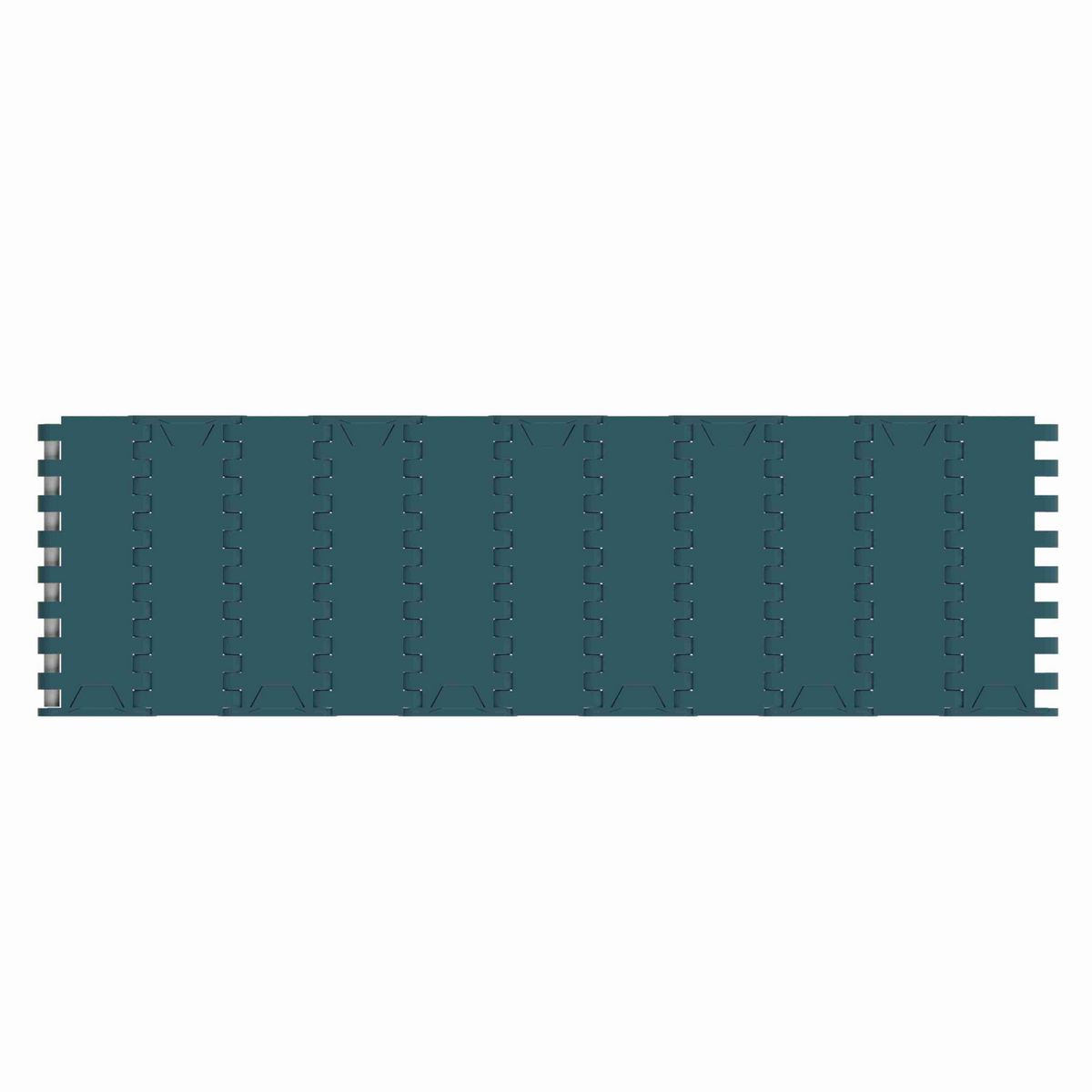 Rexnord 1000FT Straight Running Solid Top, Material: Green Low Friction Acetal, Width: 85mm, Pitch: 1in - 817.30.10
