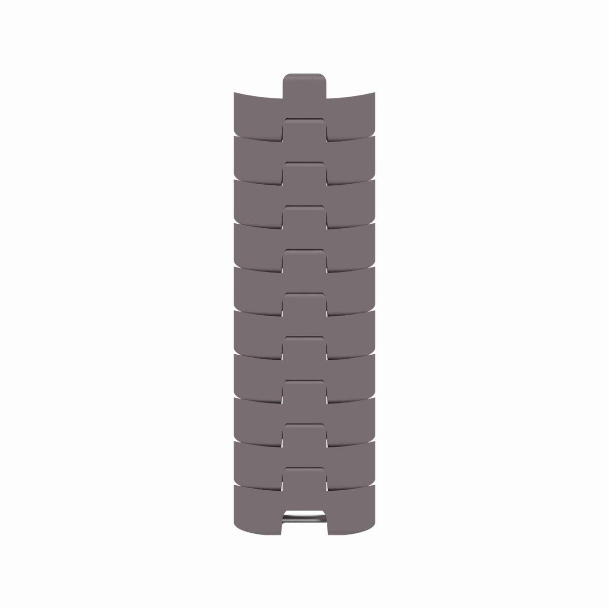 Rexnord 1050 FTLPC Side-flexing Solid Top, Material: Brown High Performance, Width: 84mm, Pitch: 1in - 81429722